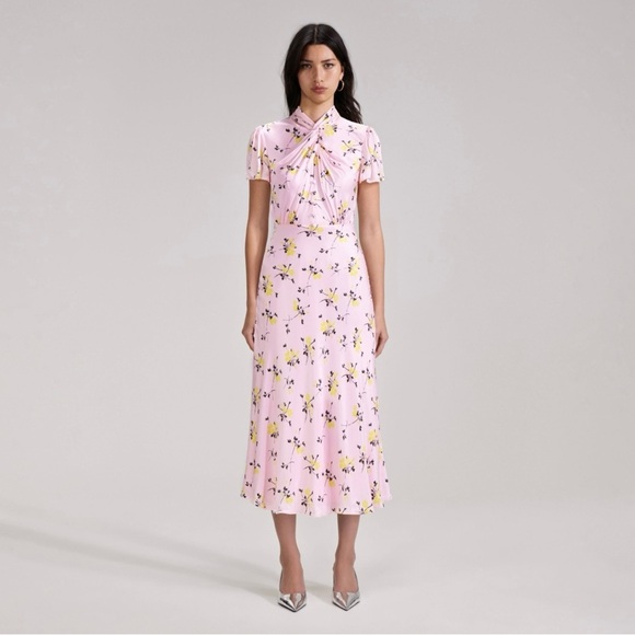 Self-Portrait Dresses & Skirts - SELF-PORTRAIT Floral satin midi dress